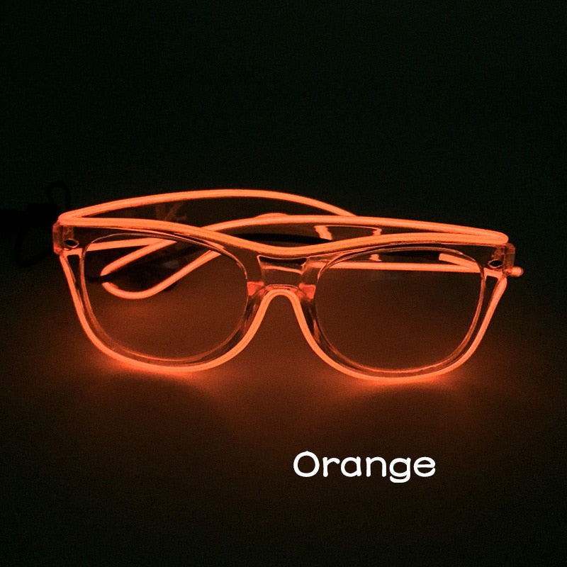 Colourful Neon LED Flashing Glowing Glasses Various Designs