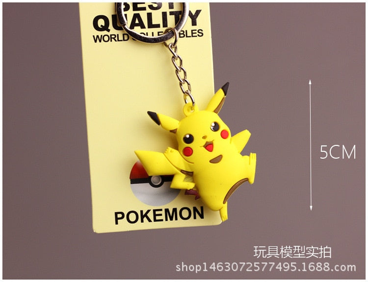 Pokemon Alloy Silicone Keychain Pendent