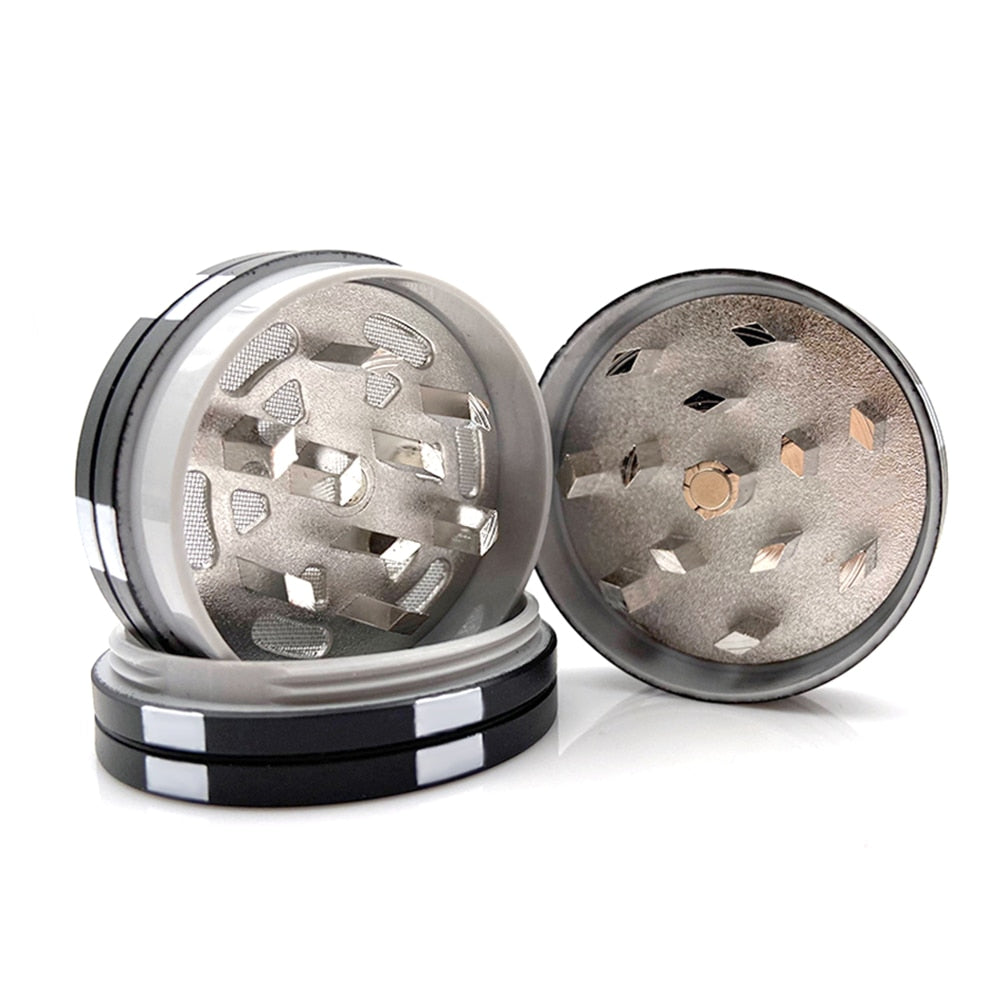 Poker Chip Tobacco Grinder 3 Layer Style Spice Cutter 40mm Herb Cutter Smoking Accessories Gadget Tool