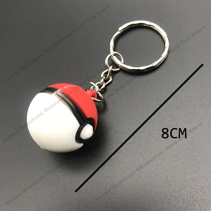 Pokemon Alloy Silicone Keychain Pendent