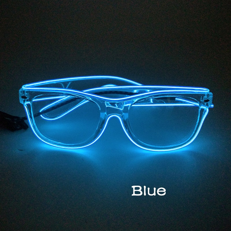 Colourful Neon LED Flashing Glowing Glasses Various Designs