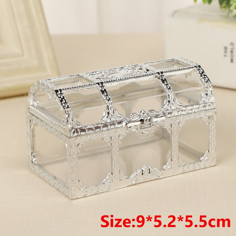 Vintage Transparent Pirate Treasure Storage Box