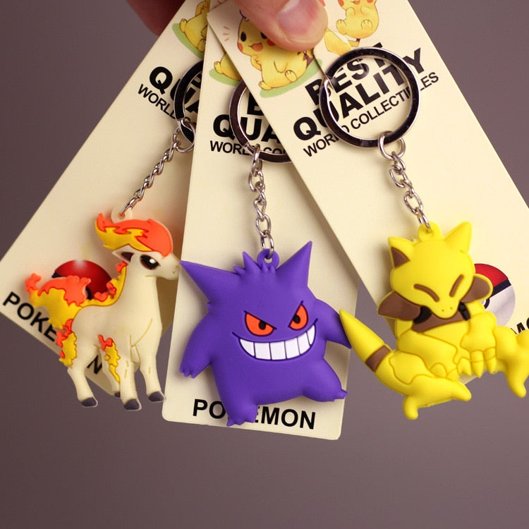 Pokemon Alloy Silicone Keychain Pendent
