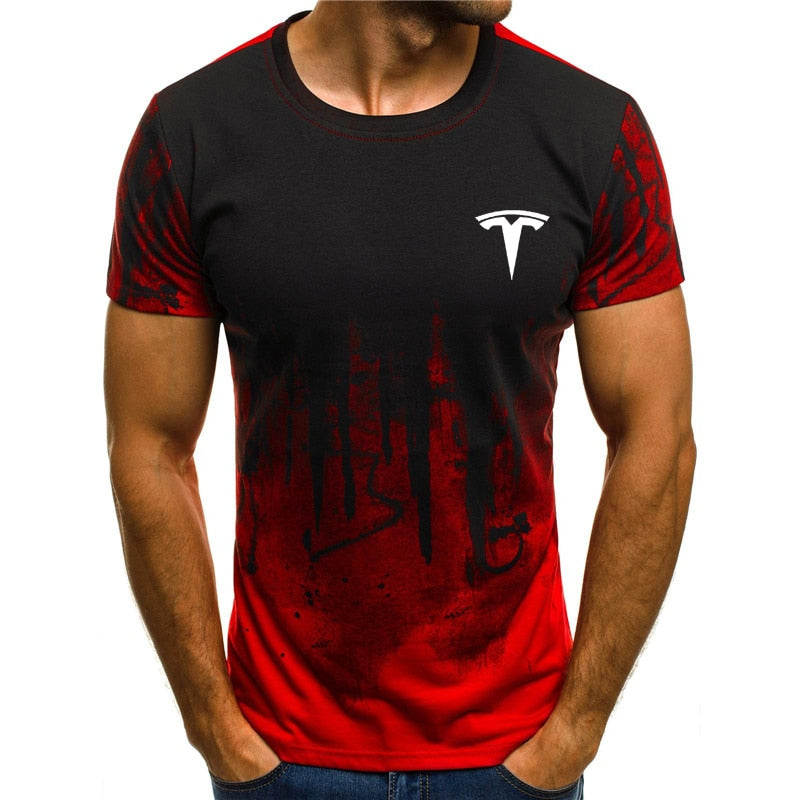 Mens Tesla 3D Printed T-Shirt Various Designs