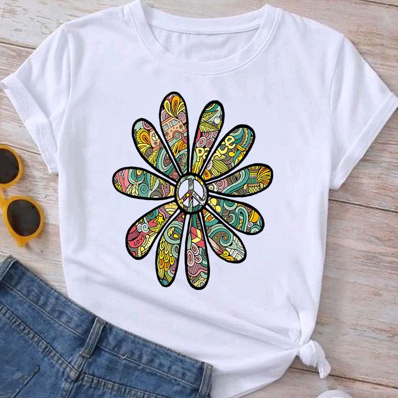 Womens Short Sleeved Peace Fashion T-Shirts Various Styles