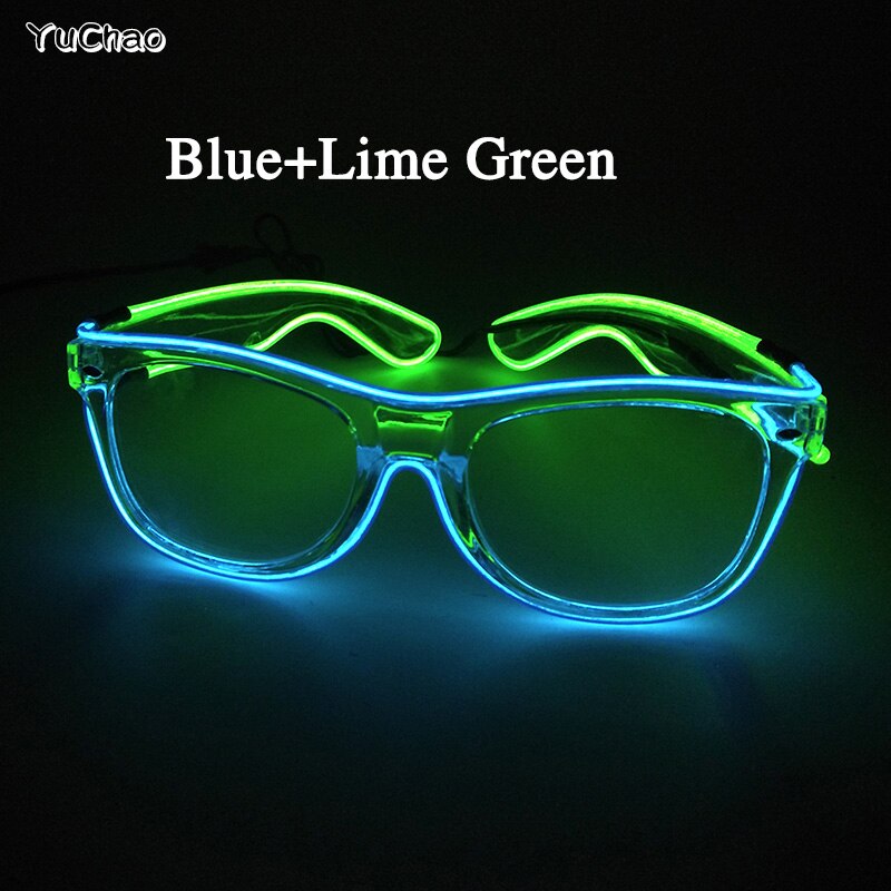 Colourful Neon LED Flashing Glowing Glasses Various Designs