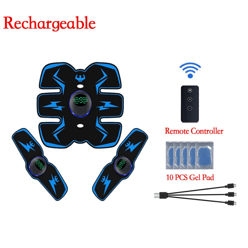 Remote Controller EMS Muscle Stimulator Smart Electric Fitness Abdominal Training Weight Loss Body Slimming Massager