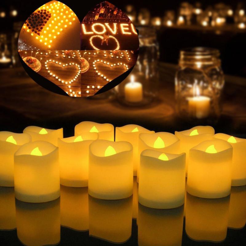 1PCS Medium Led Simulation Electronic Candle Light