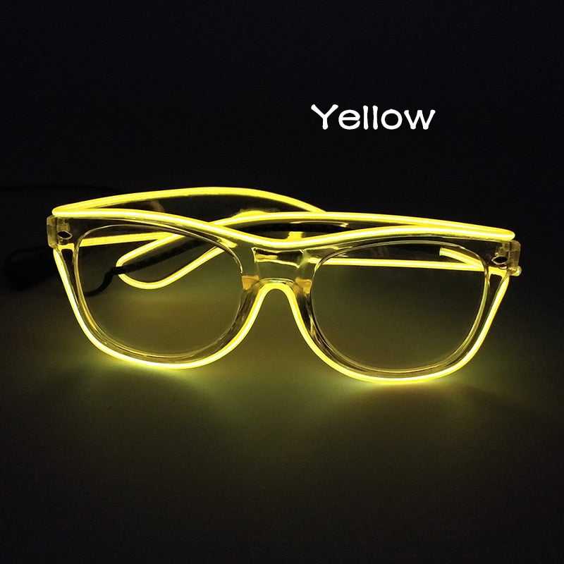 Colourful Neon LED Flashing Glowing Glasses Various Designs