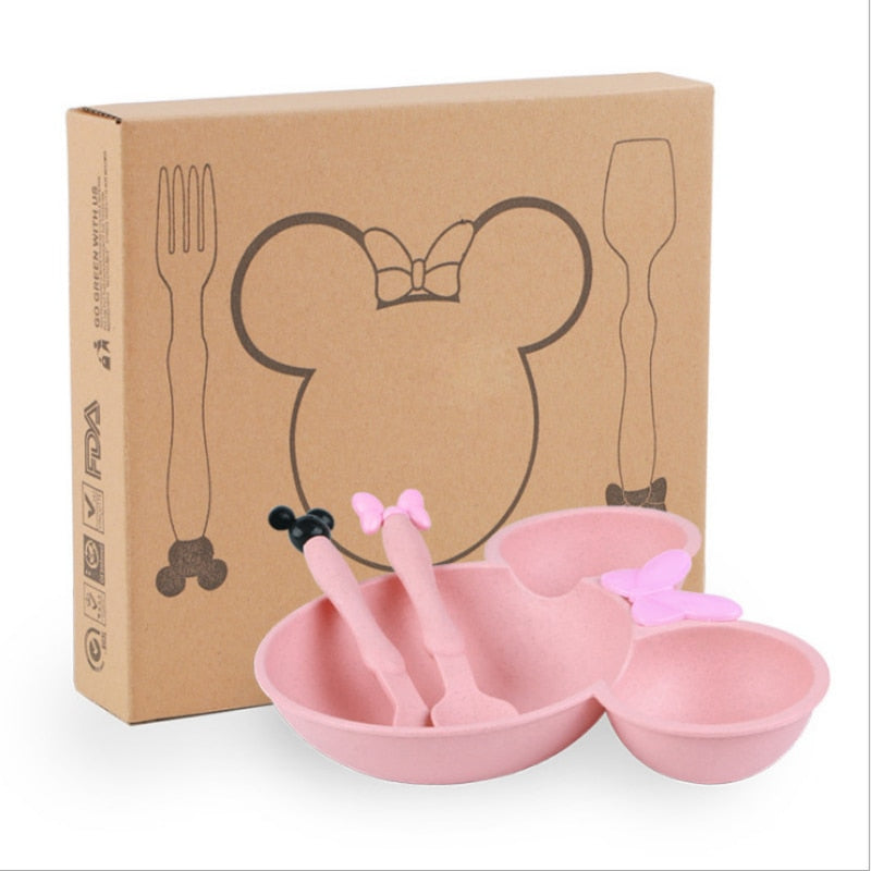 3Pcs Mini Mouse Tableware Set
