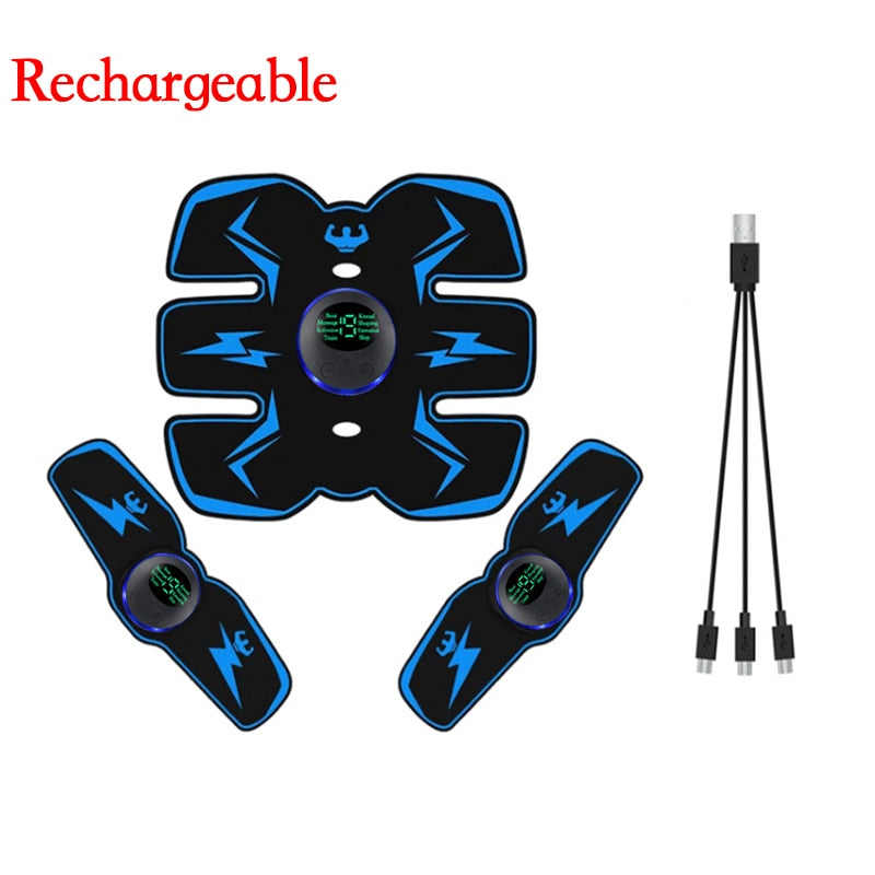 Remote Controller EMS Muscle Stimulator Smart Electric Fitness Abdominal Training Weight Loss Body Slimming Massager