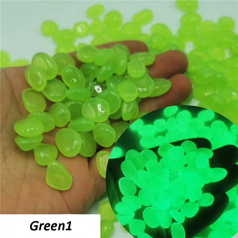 50/100Pcs Glow In The Dark Pebbles