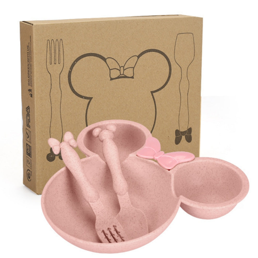 3Pcs Mini Mouse Tableware Set