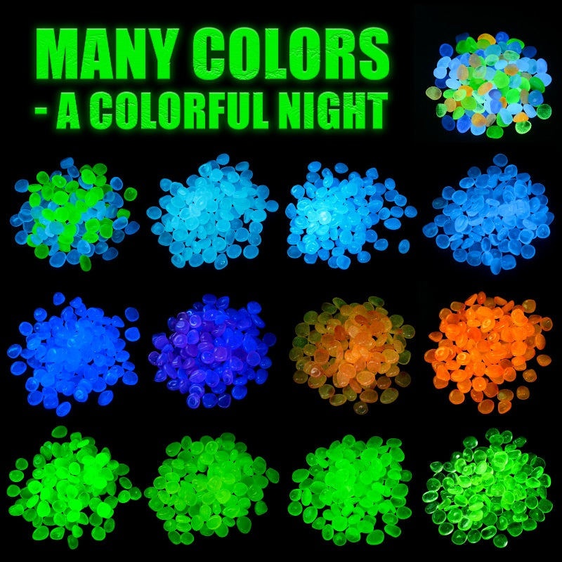 50/100Pcs Glow In The Dark Pebbles