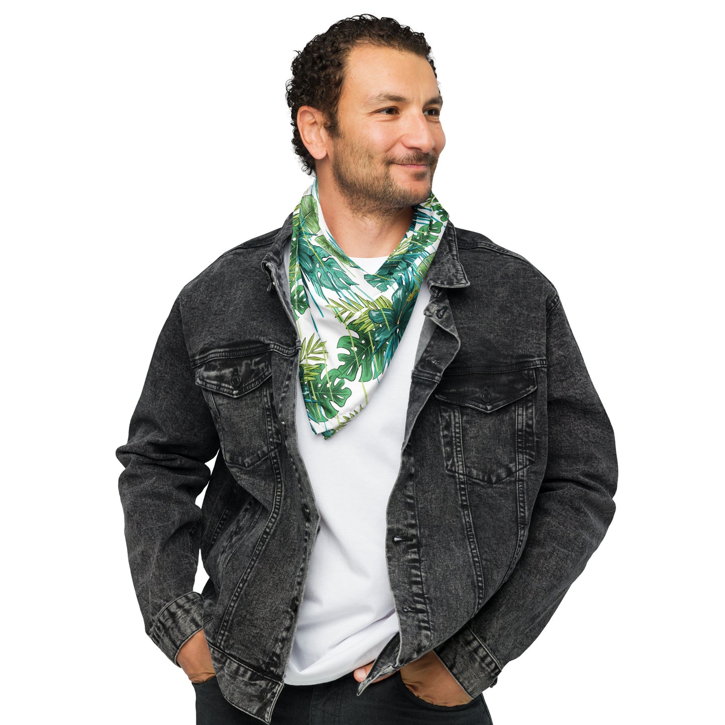 Green Flower All-over print bandana