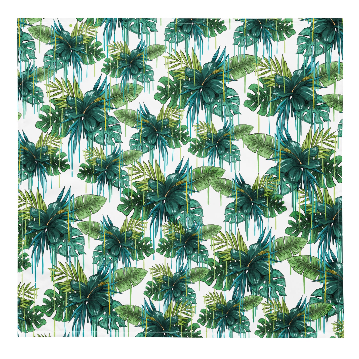 Green Flower All-over print bandana
