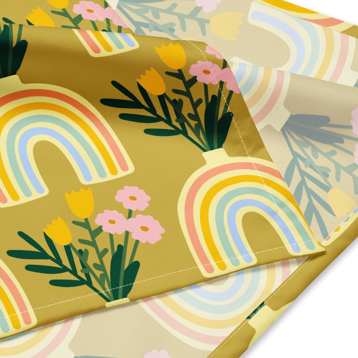 Raimbow Flower All-over print bandana