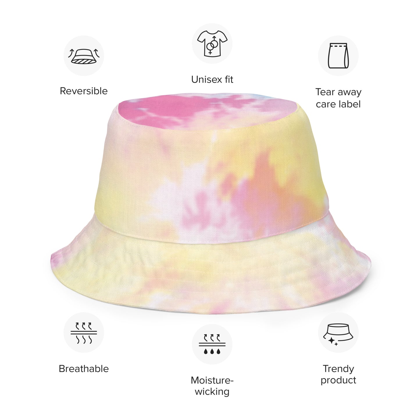 Tye-Dye Reversible bucket hat