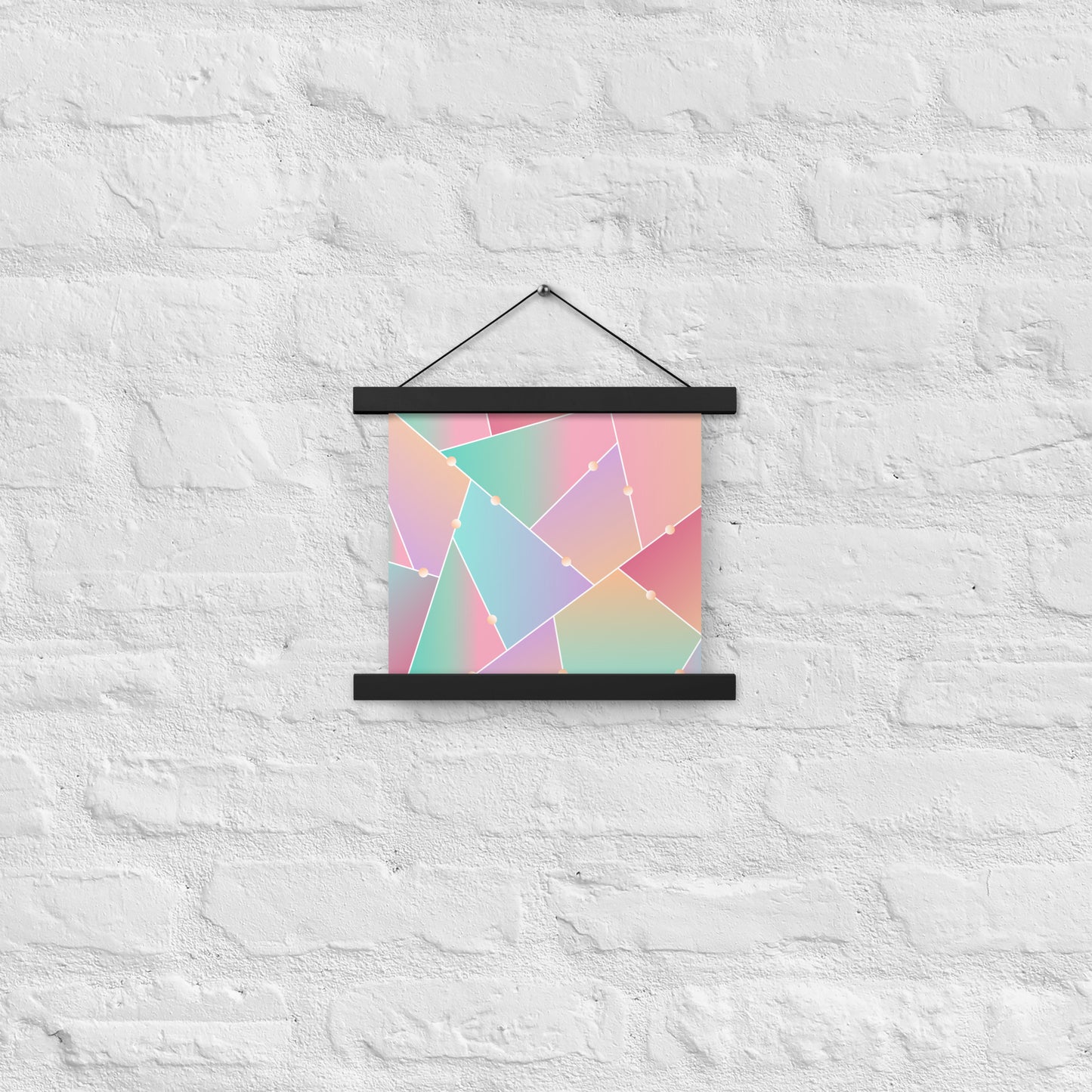 Triangle Pattern Poster with hangers