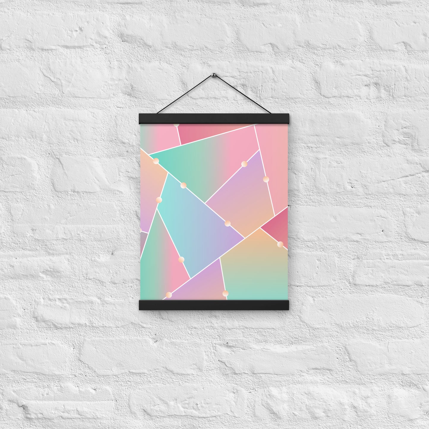 Triangle Pattern Poster with hangers
