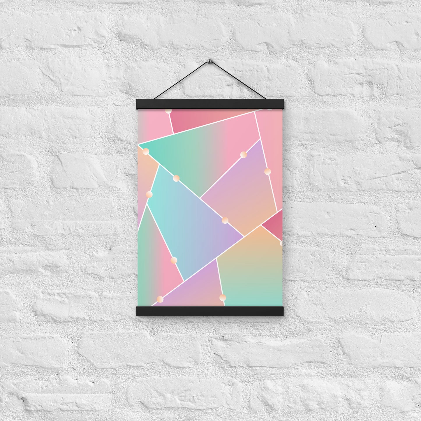 Triangle Pattern Poster with hangers