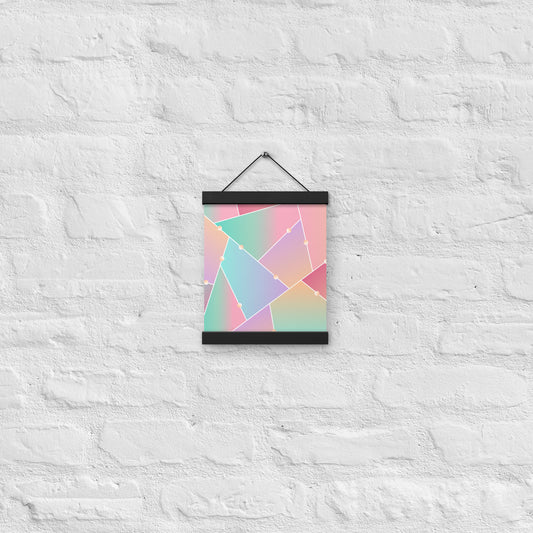 Triangle Pattern Poster with hangers
