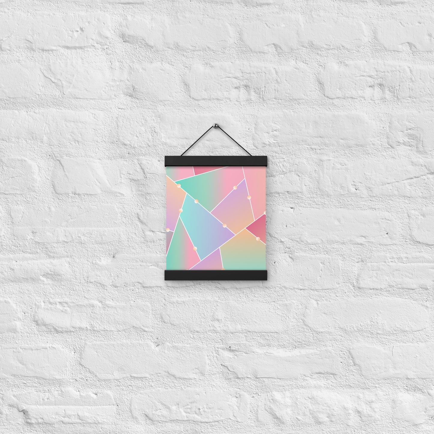 Triangle Pattern Poster with hangers