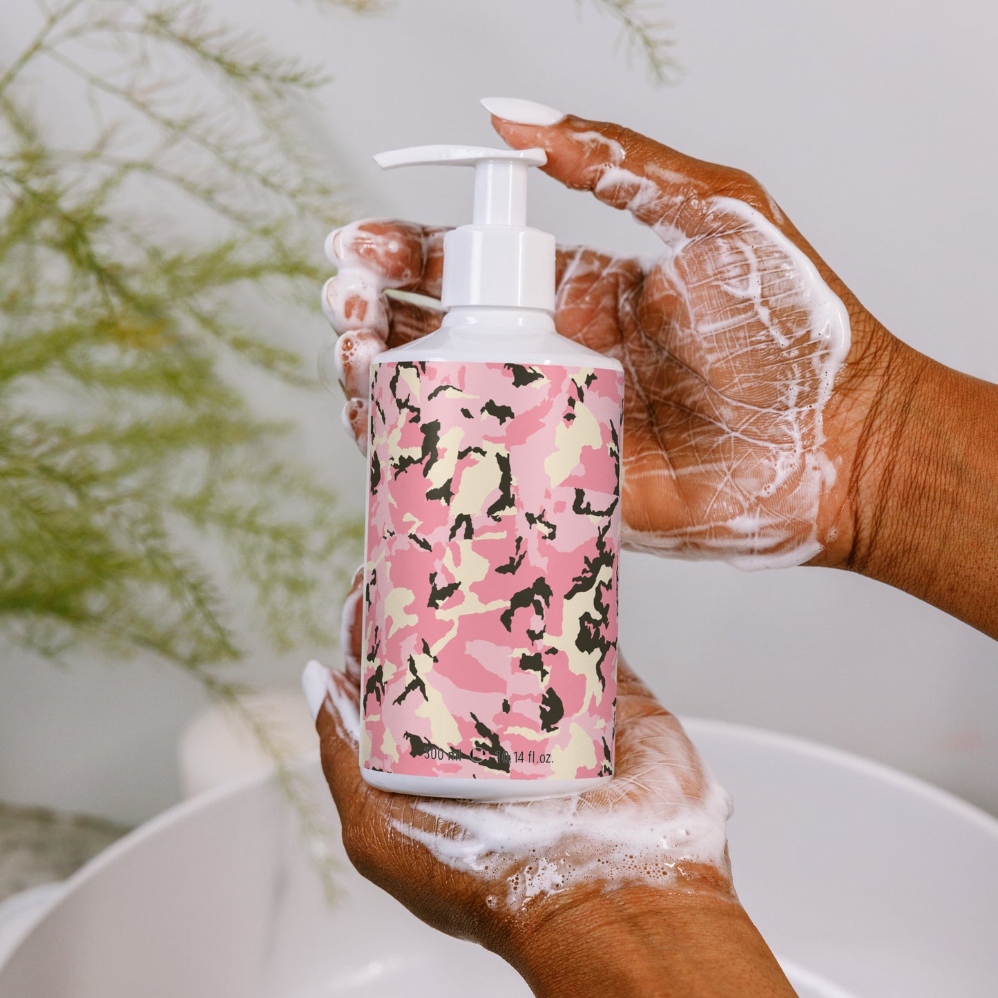 Pink Camo Floral hand & body wash