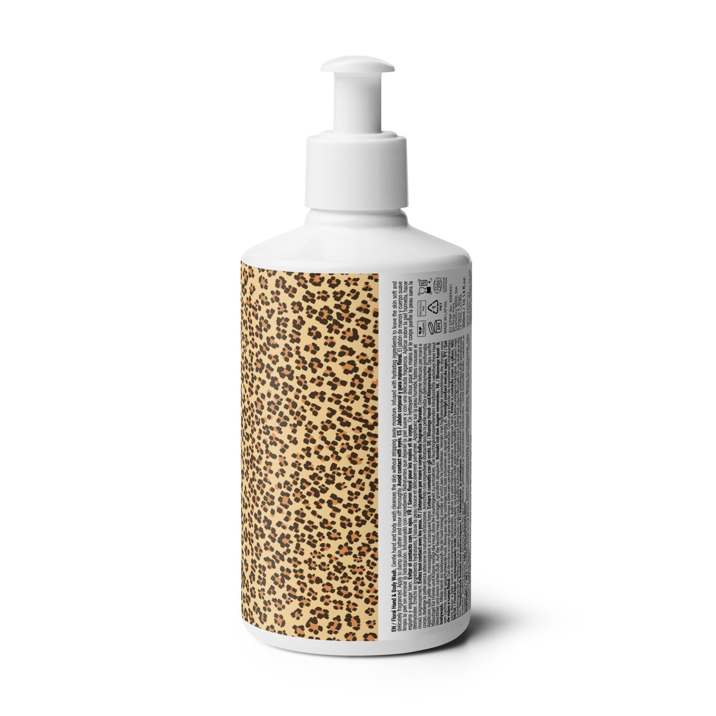 Leopard Print Floral hand & body wash