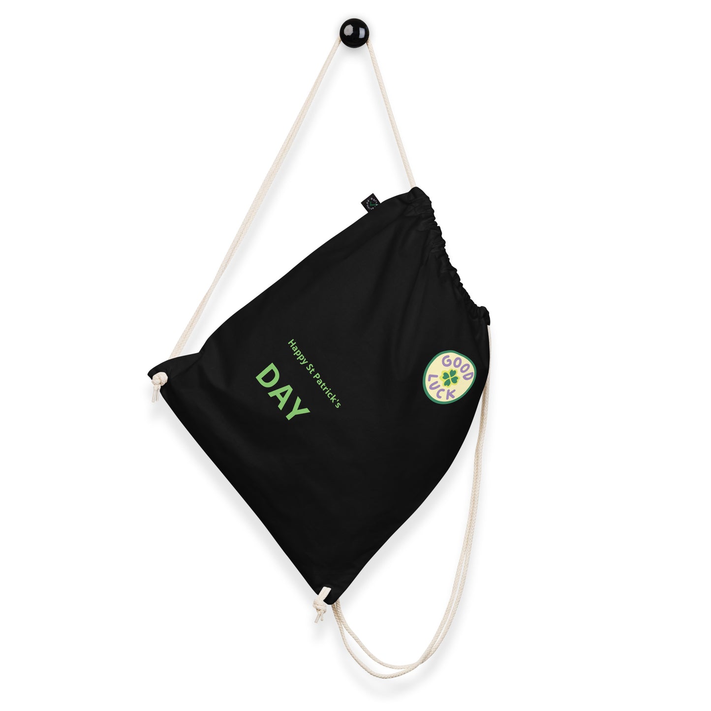 St Patrick's Day Organic cotton drawstring bag