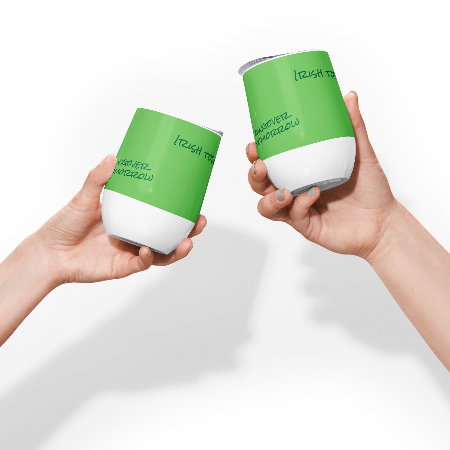 St Patrick's Day Wine tumbler