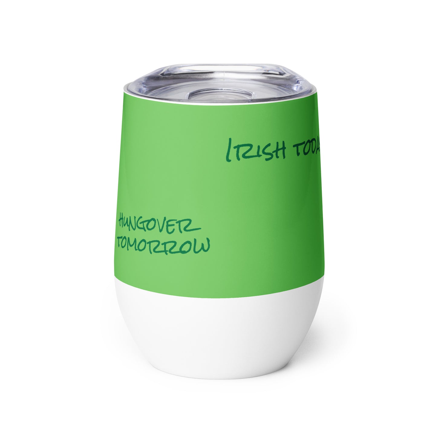 St Patrick's Day Wine tumbler