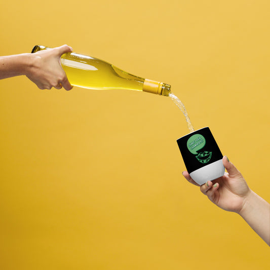 Shake Your Shramrocks Wine tumbler