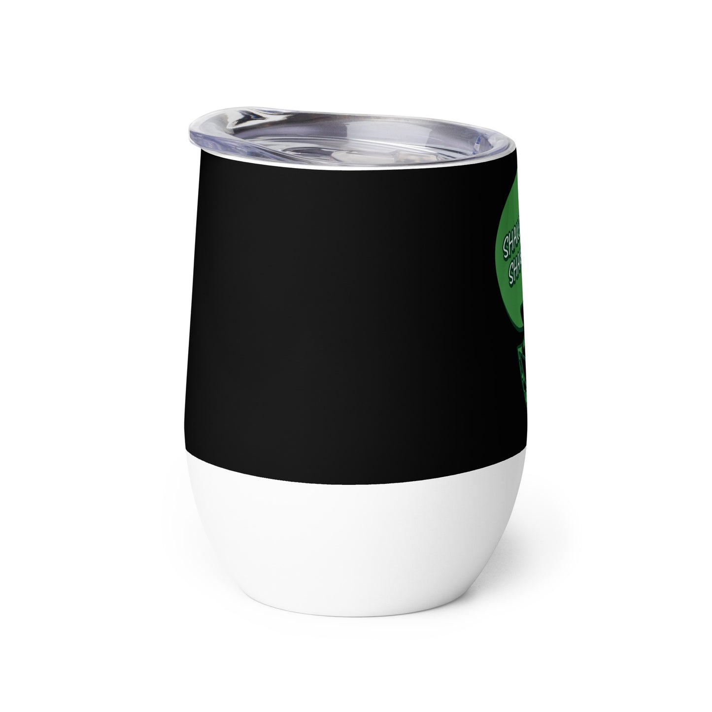 Shake Your Shramrocks Wine tumbler